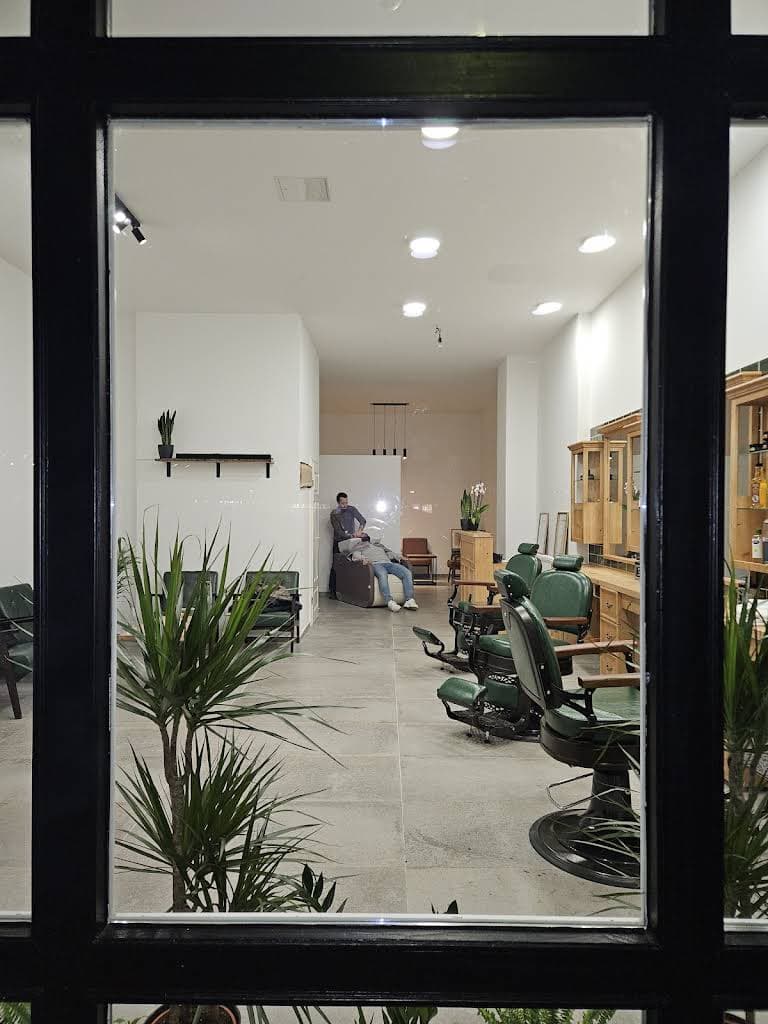 shapes barbershop interior